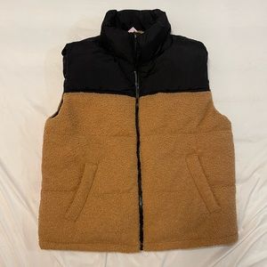 Brown Sherpa Vest